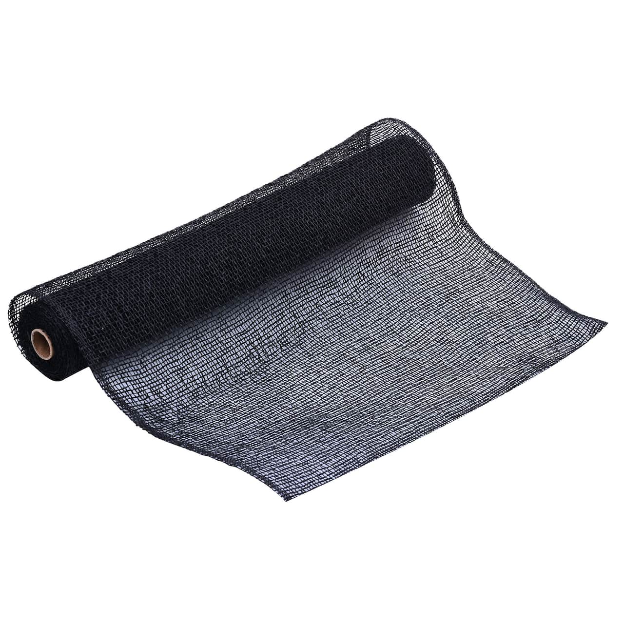 21" x 5yd. Black Poly Burlap Mesh by Celebrate It™